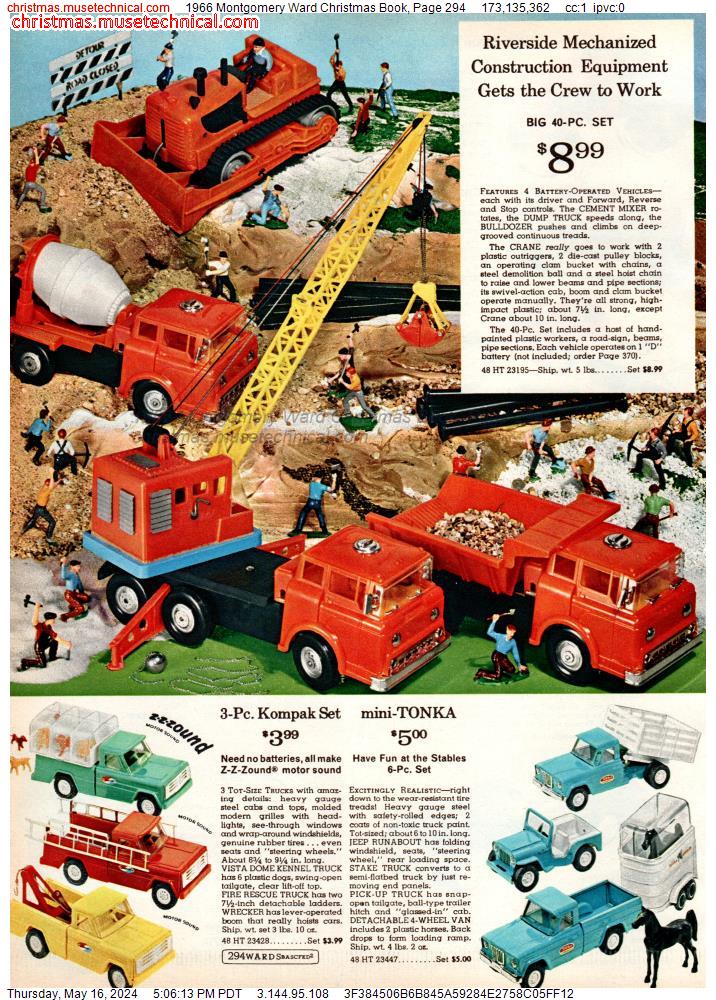 1966 Montgomery Ward Christmas Book, Page 294