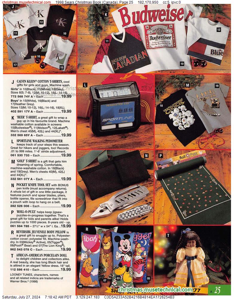 1998 Sears Christmas Book (Canada), Page 25