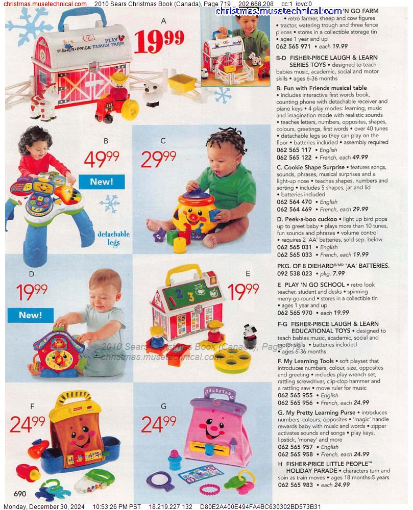 2010 Sears Christmas Book (Canada), Page 719