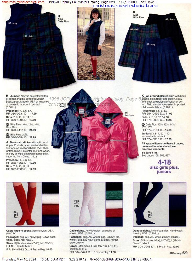 1996 JCPenney Fall Winter Catalog, Page 629