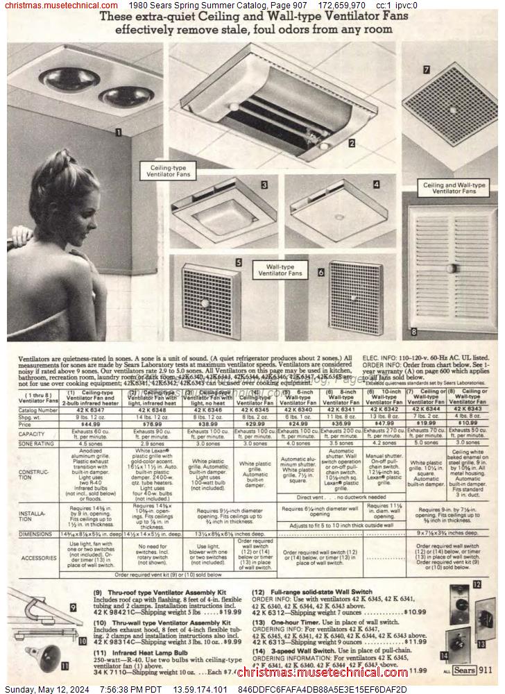 1980 Sears Spring Summer Catalog, Page 907