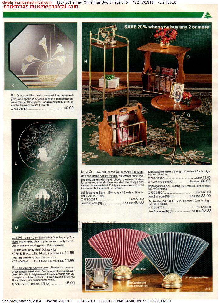 1987 JCPenney Christmas Book, Page 315