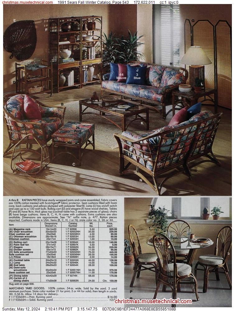 1991 Sears Fall Winter Catalog, Page 543