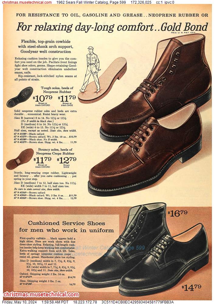 1962 Sears Fall Winter Catalog, Page 599