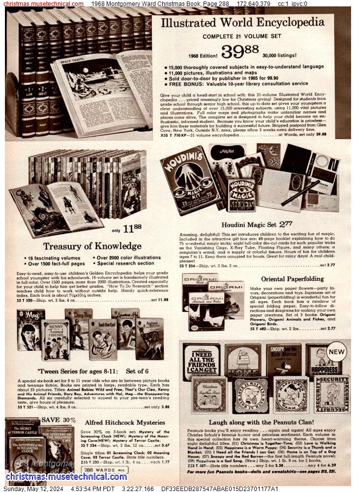 1968 Montgomery Ward Christmas Book, Page 288