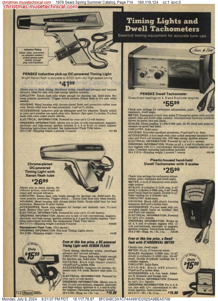 1976 Sears Spring Summer Catalog, Page 714