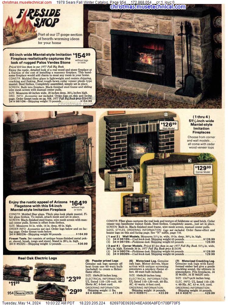 1978 Sears Fall Winter Catalog, Page 954