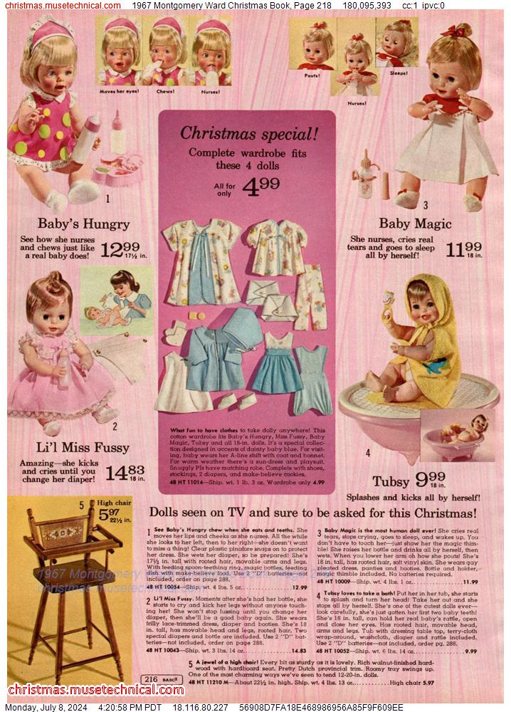 1967 Montgomery Ward Christmas Book, Page 218