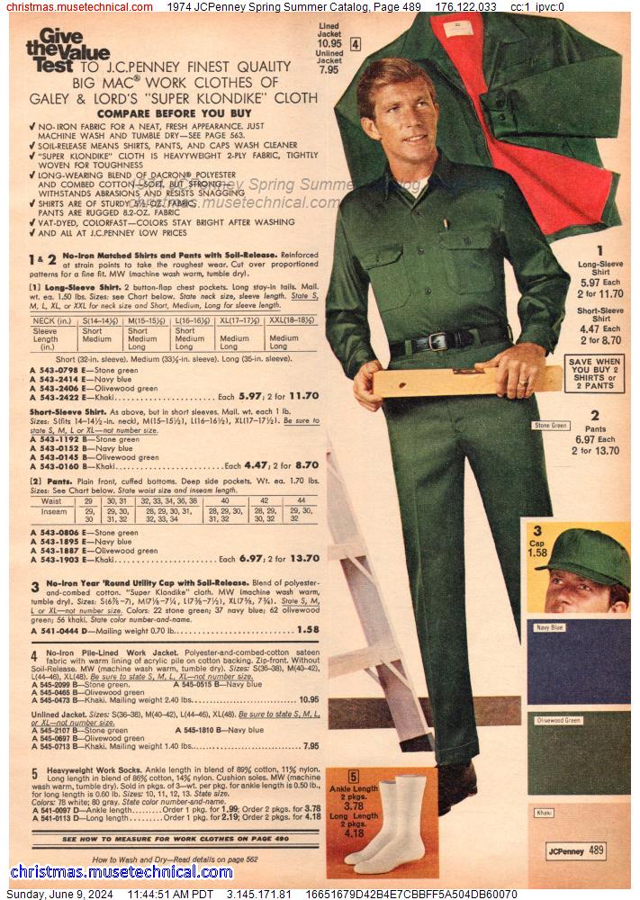 1974 JCPenney Spring Summer Catalog, Page 489