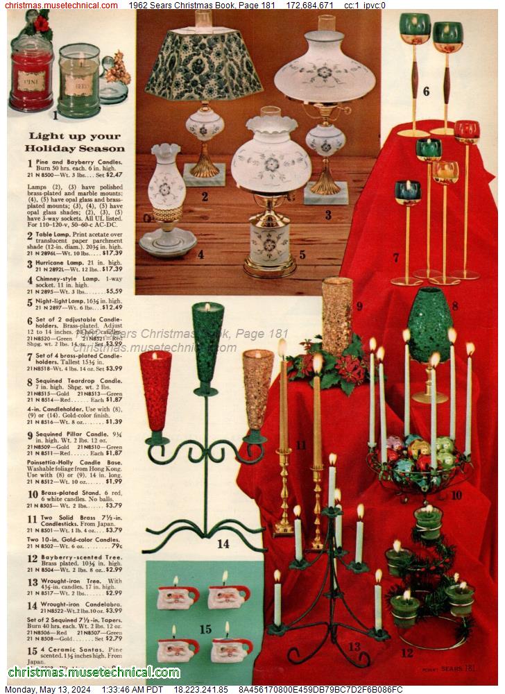 1962 Sears Christmas Book, Page 181