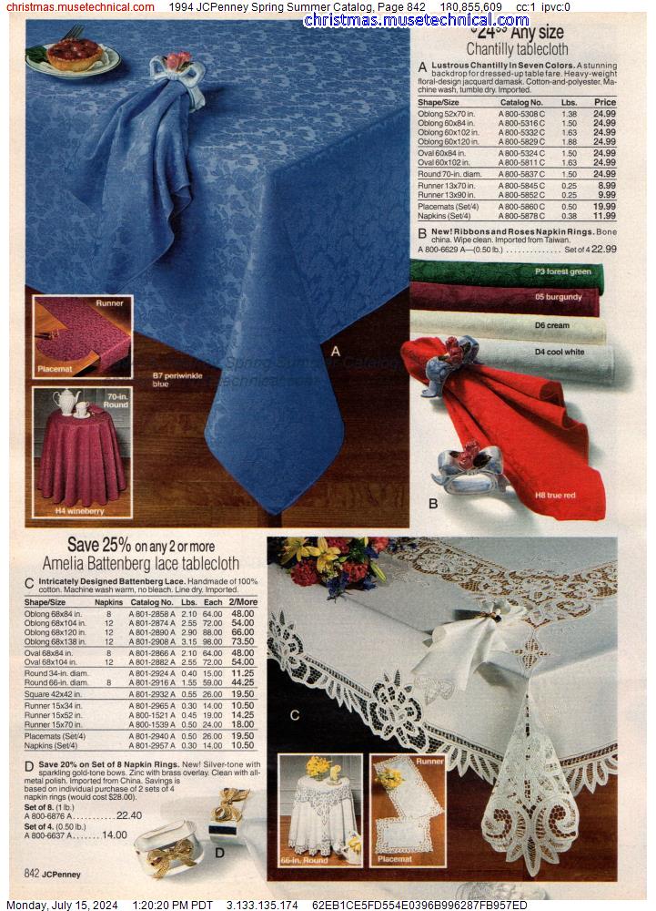 1994 JCPenney Spring Summer Catalog, Page 842