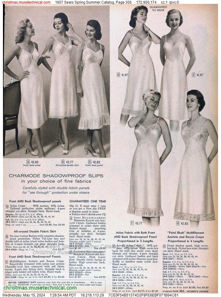 1957 Sears Spring Summer Catalog, Page 305