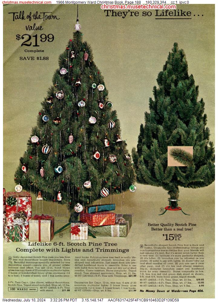 1966 Montgomery Ward Christmas Book, Page 188