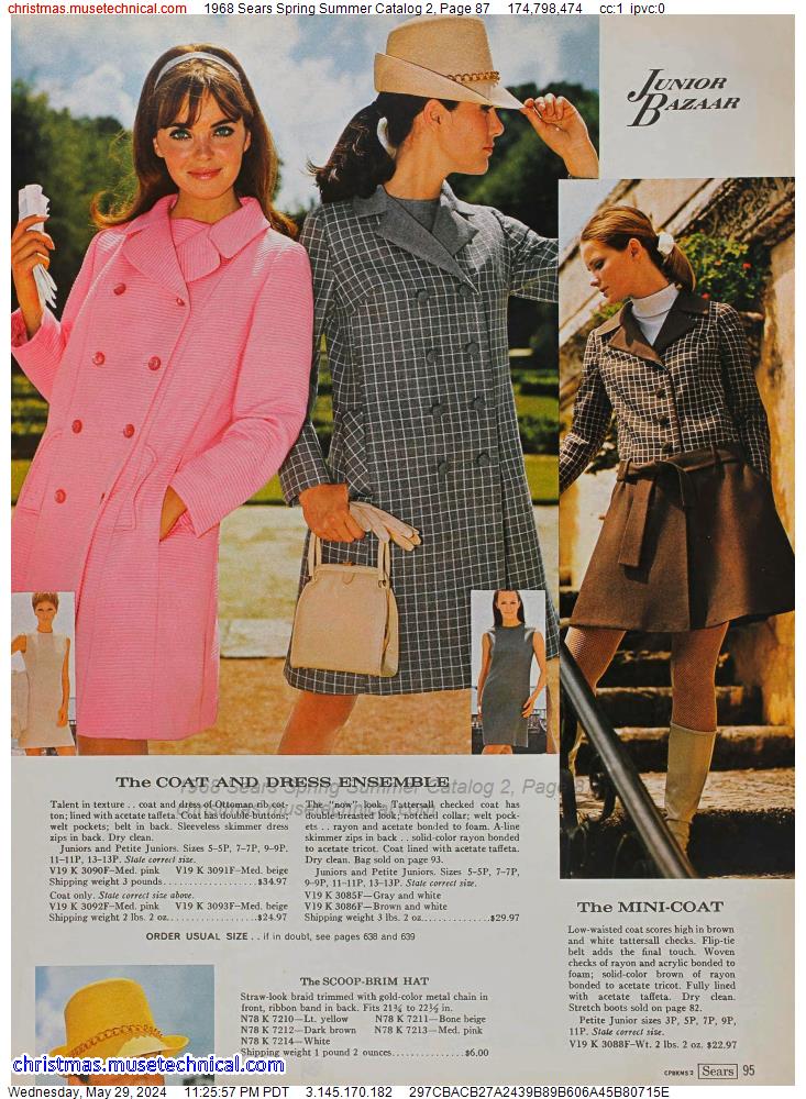 1968 Sears Spring Summer Catalog 2, Page 87 - Catalogs & Wishbooks