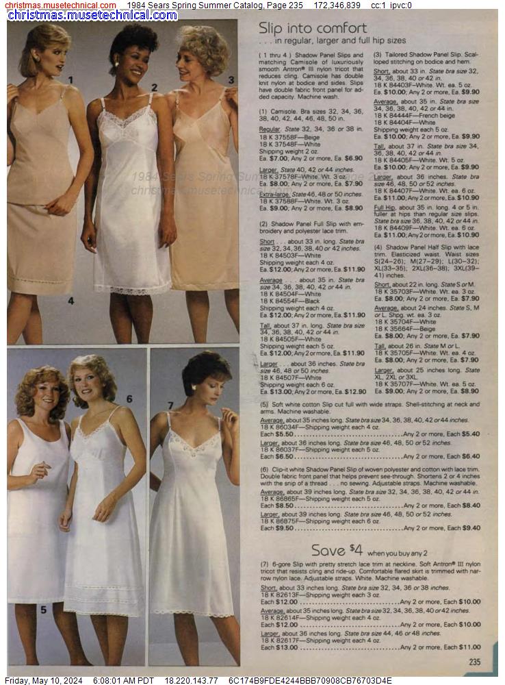 1984 Sears Spring Summer Catalog, Page 235