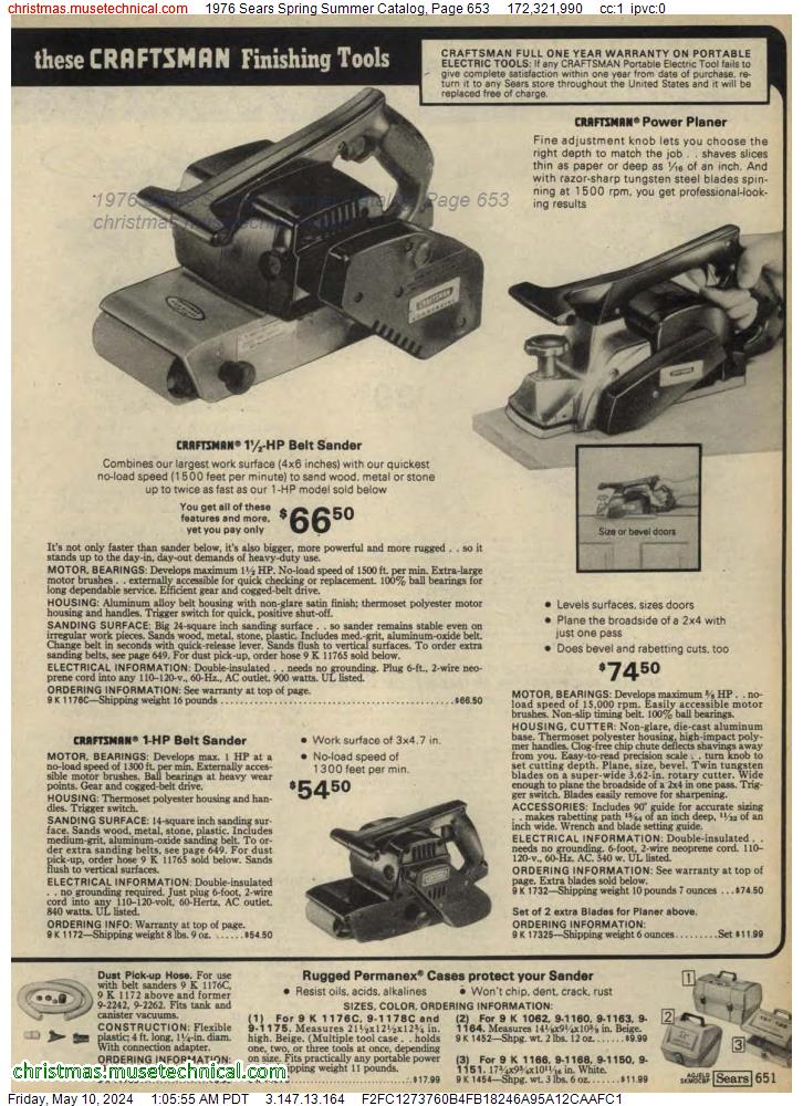 1976 Sears Spring Summer Catalog, Page 653