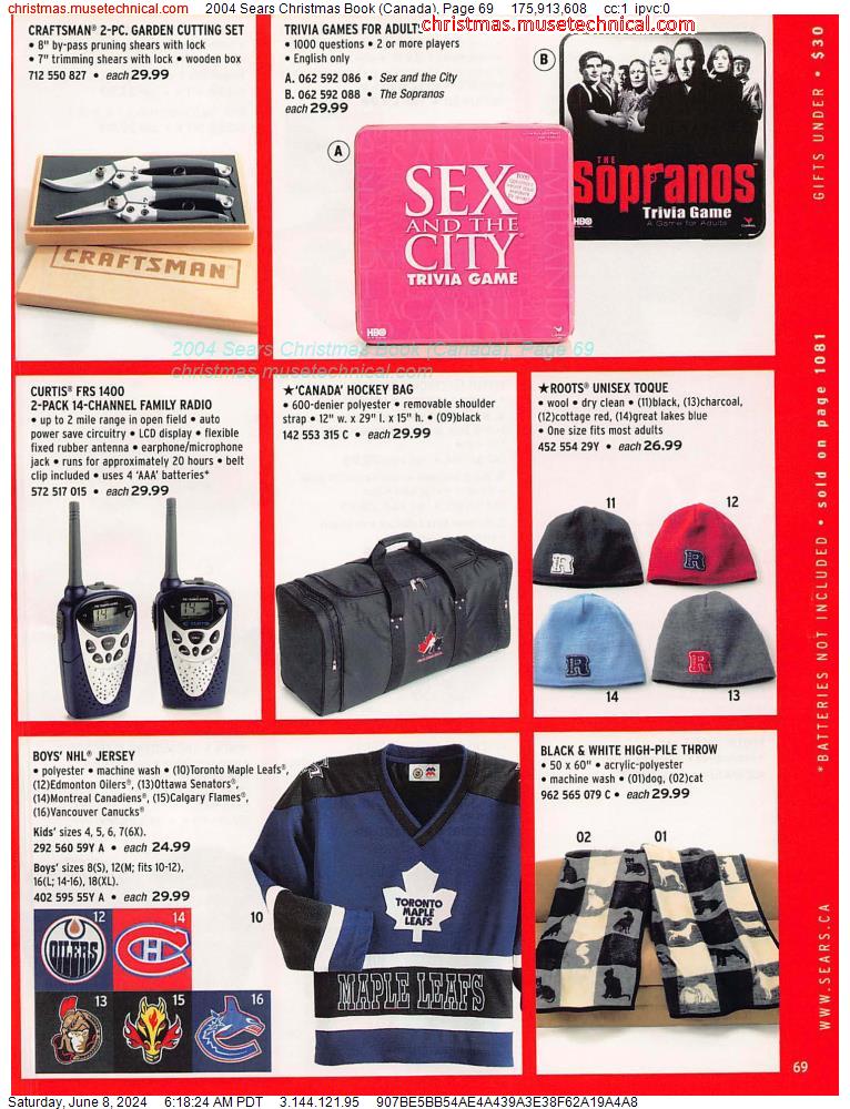 2004 Sears Christmas Book (Canada), Page 69