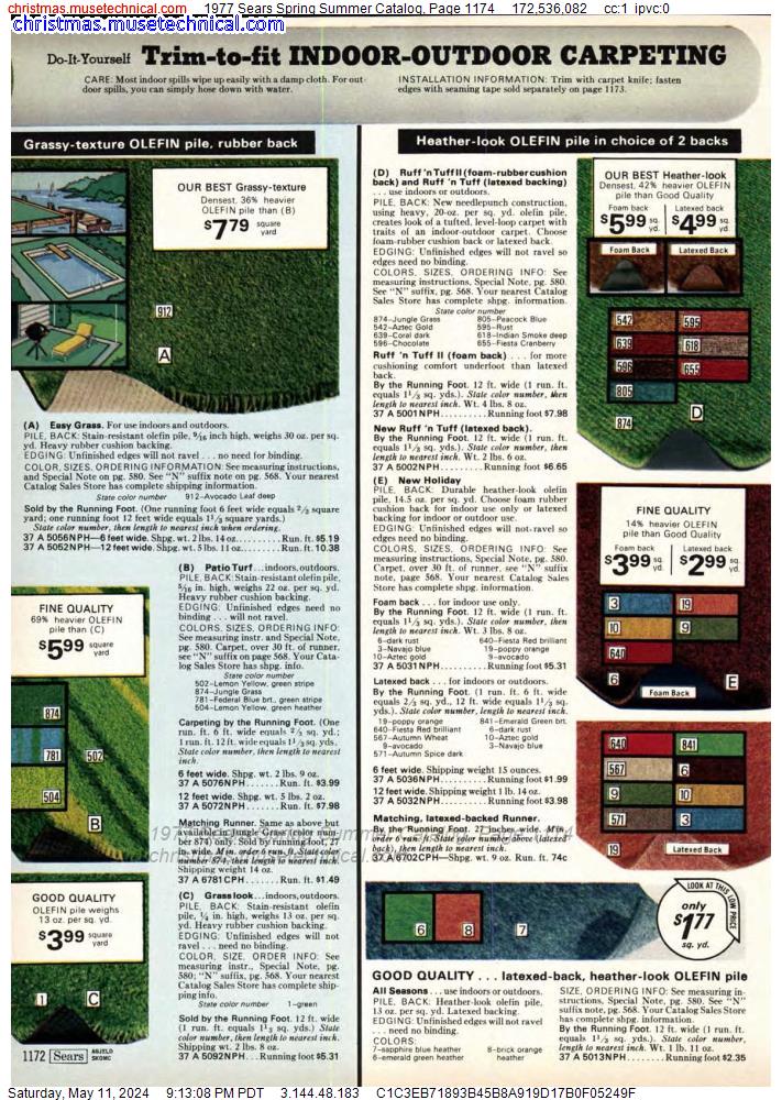 1977 Sears Spring Summer Catalog, Page 1174