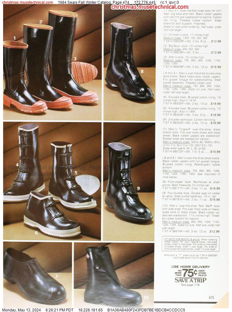 1984 Sears Fall Winter Catalog, Page 474