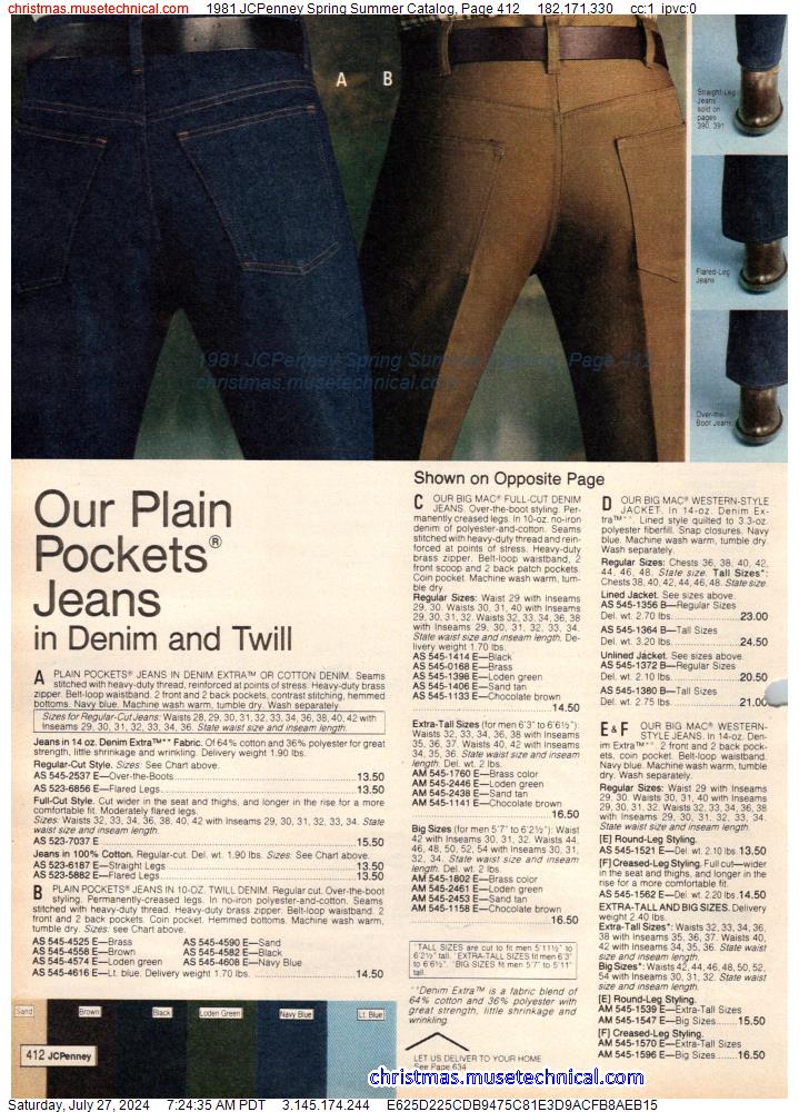 1981 JCPenney Spring Summer Catalog, Page 412