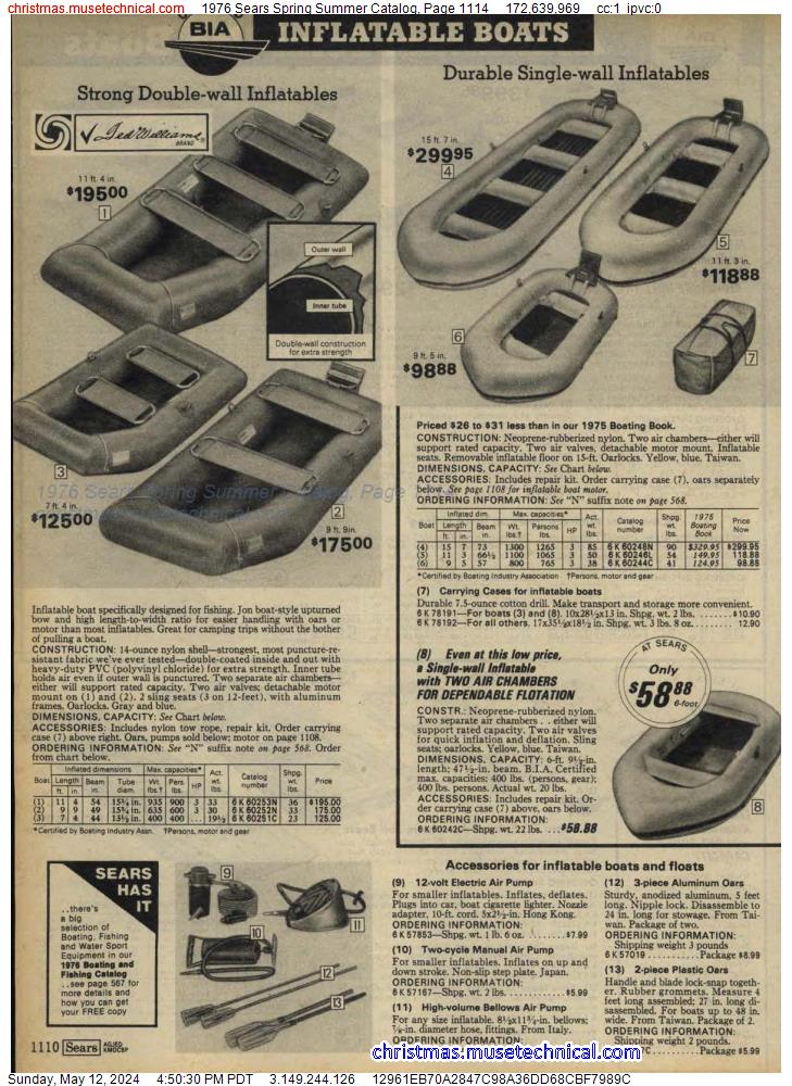 1976 Sears Spring Summer Catalog, Page 1114