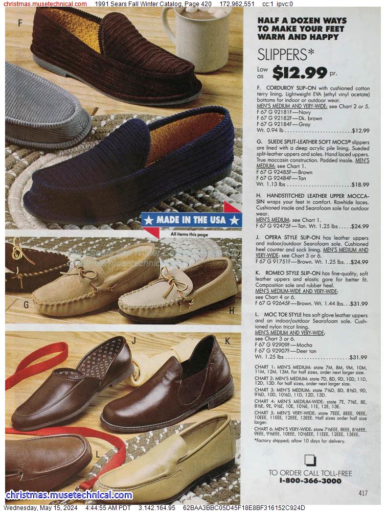 1991 Sears Fall Winter Catalog, Page 420