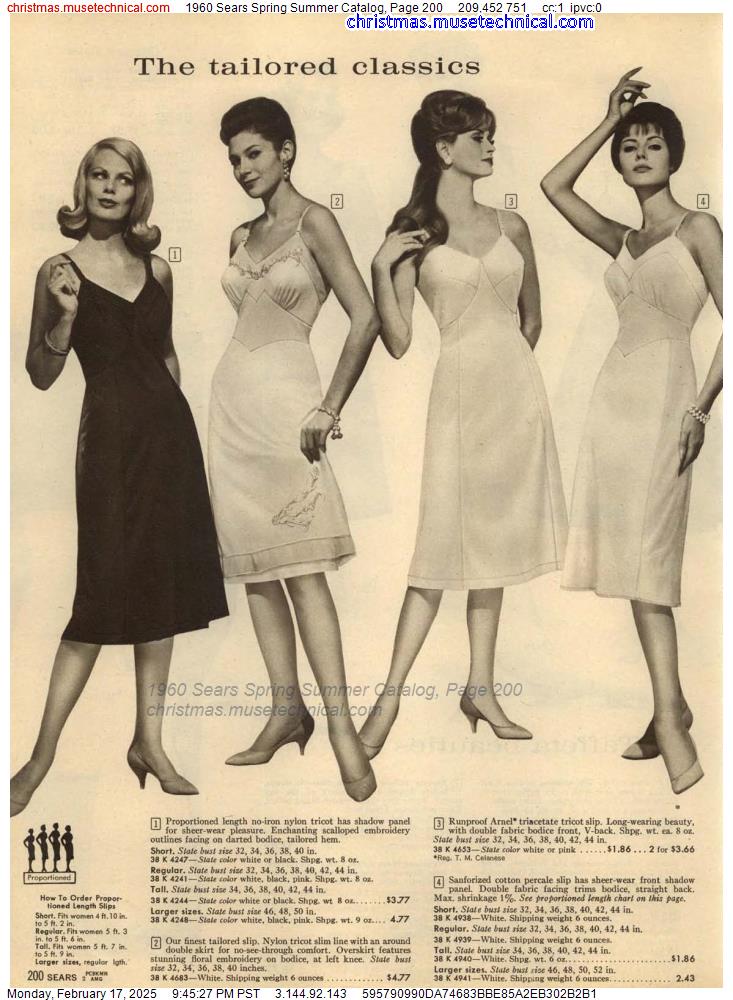 1960 Sears Spring Summer Catalog, Page 200