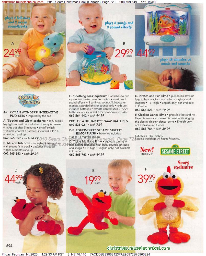 2010 Sears Christmas Book (Canada), Page 723