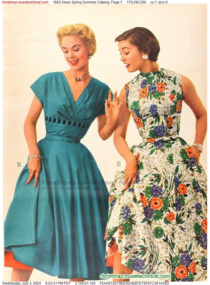 1955 Sears Spring Summer Catalog, Page 7