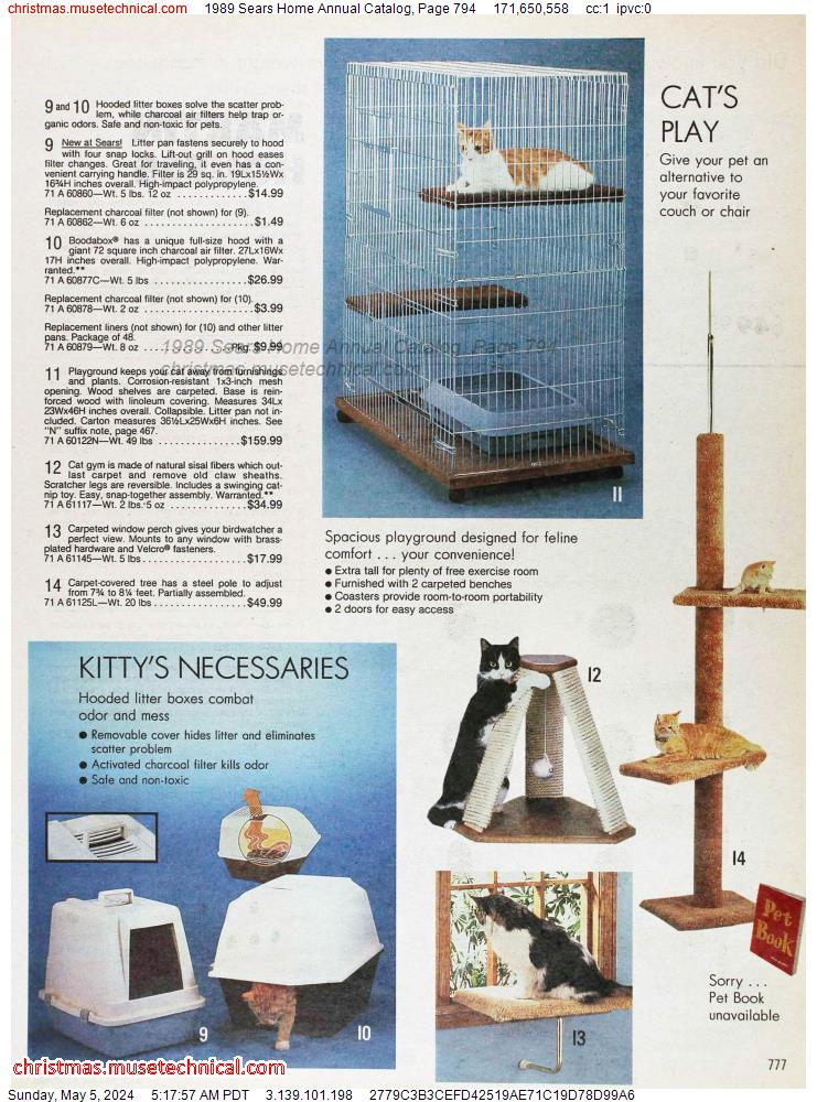 1989 Sears Home Annual Catalog, Page 794