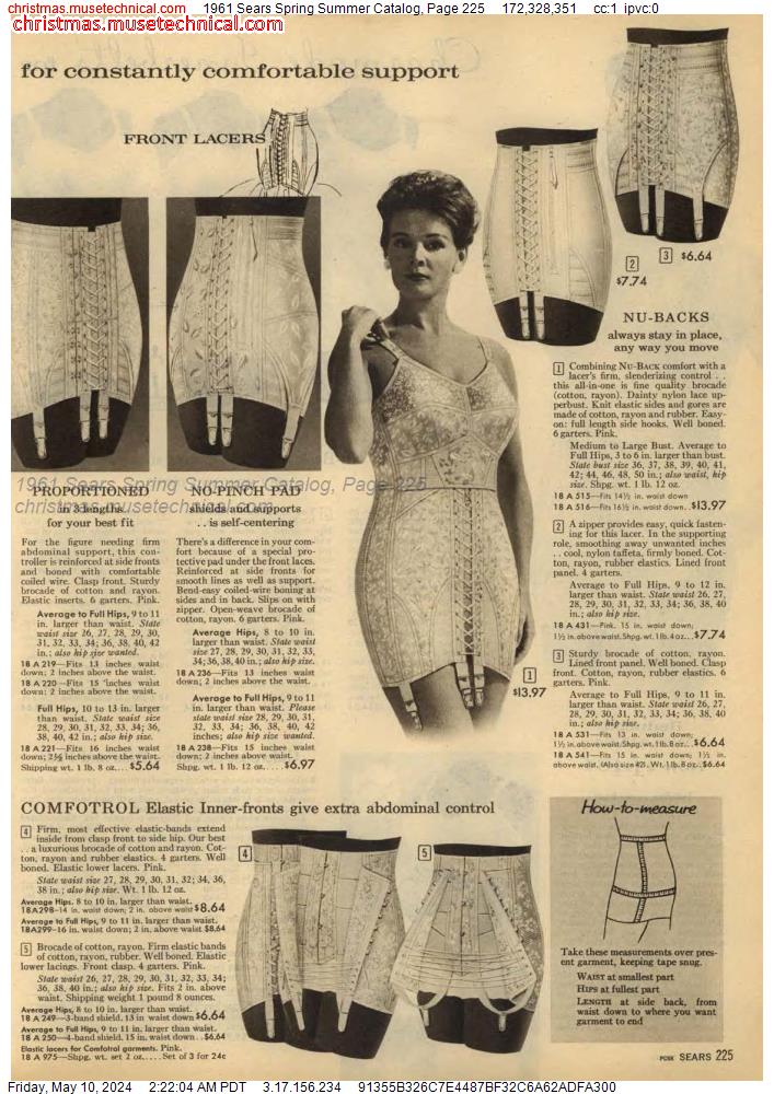 1961 Sears Spring Summer Catalog, Page 225
