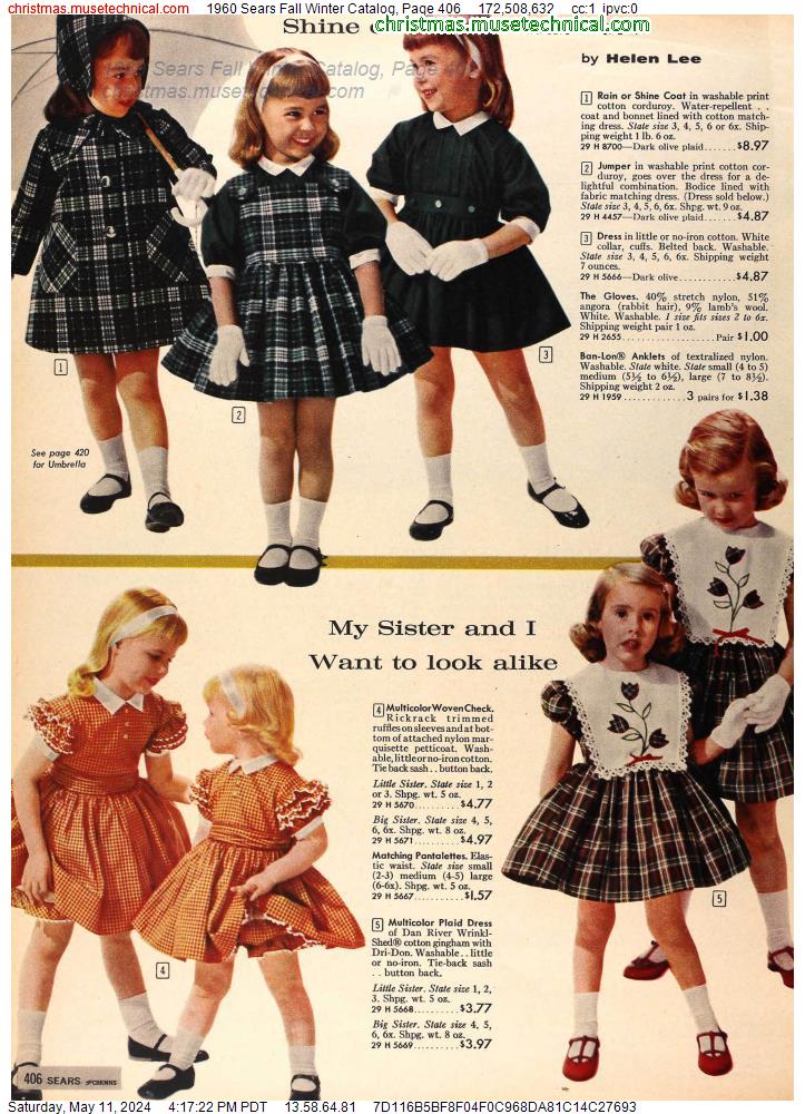 1960 Sears Fall Winter Catalog, Page 406