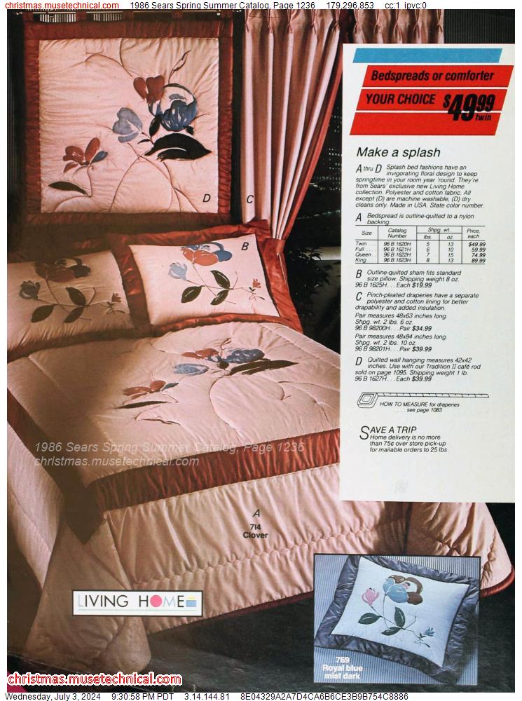 1986 Sears Spring Summer Catalog, Page 1236
