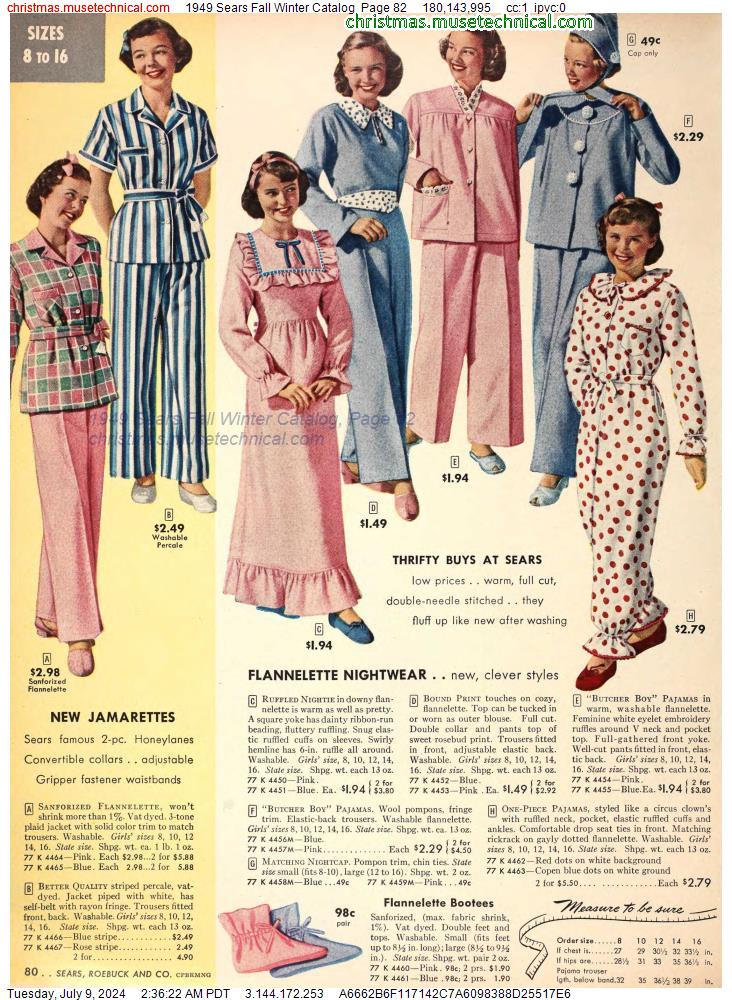 1949 Sears Fall Winter Catalog, Page 82