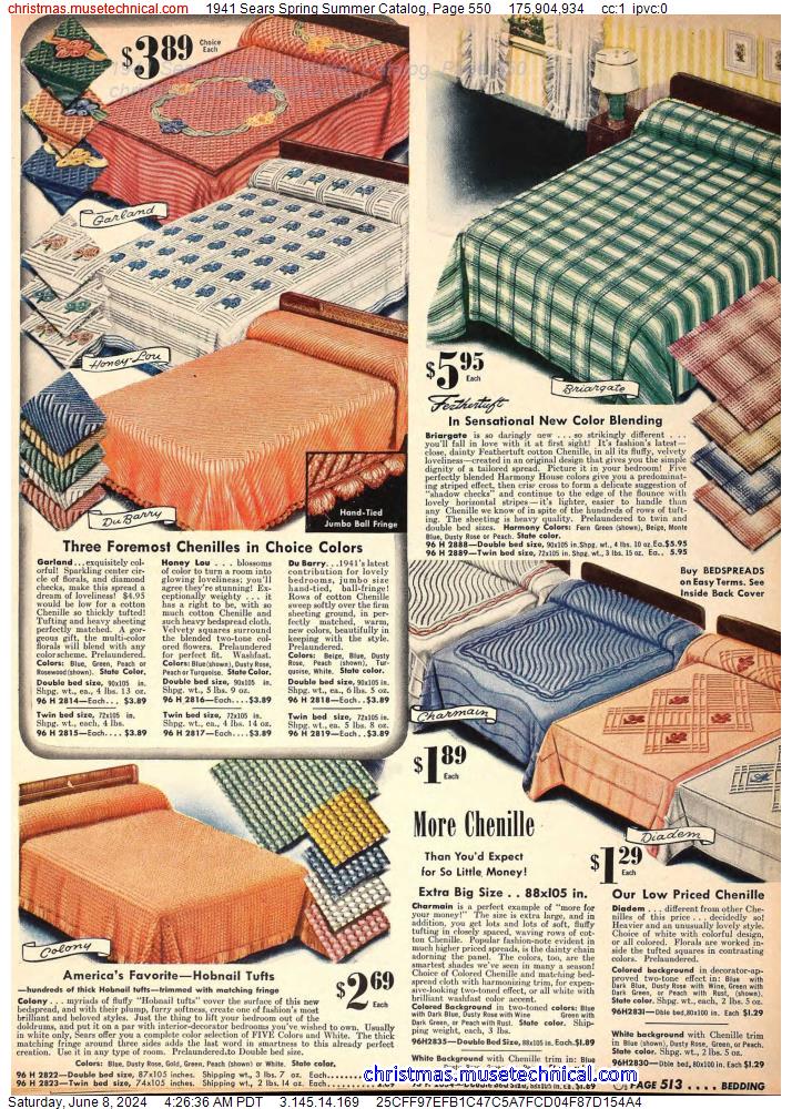 1941 Sears Spring Summer Catalog, Page 550
