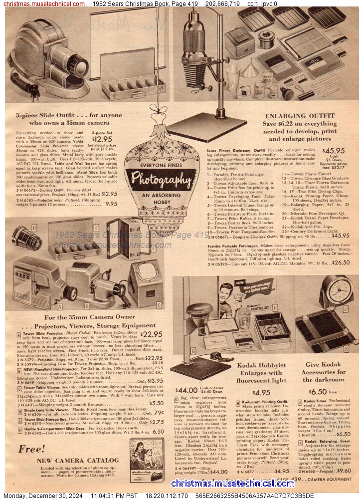 1952 Sears Christmas Book, Page 419