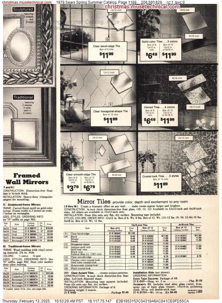 1978 Sears Spring Summer Catalog, Page 1189