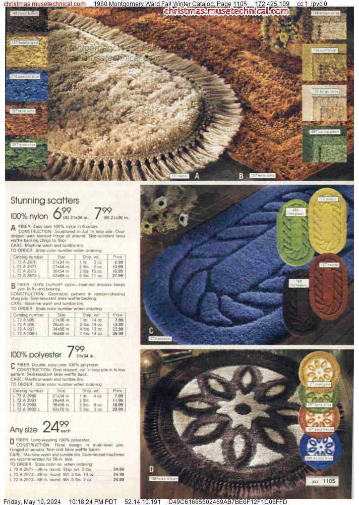 1980 Montgomery Ward Fall Winter Catalog, Page 1105