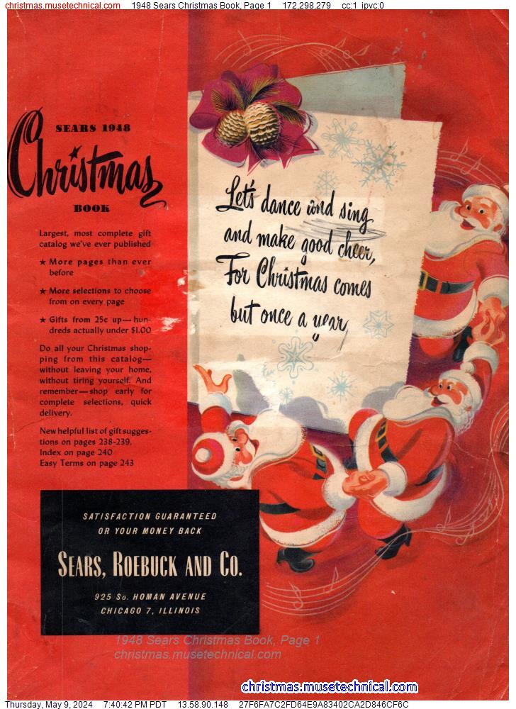 1948 Sears Christmas Book, Page 1