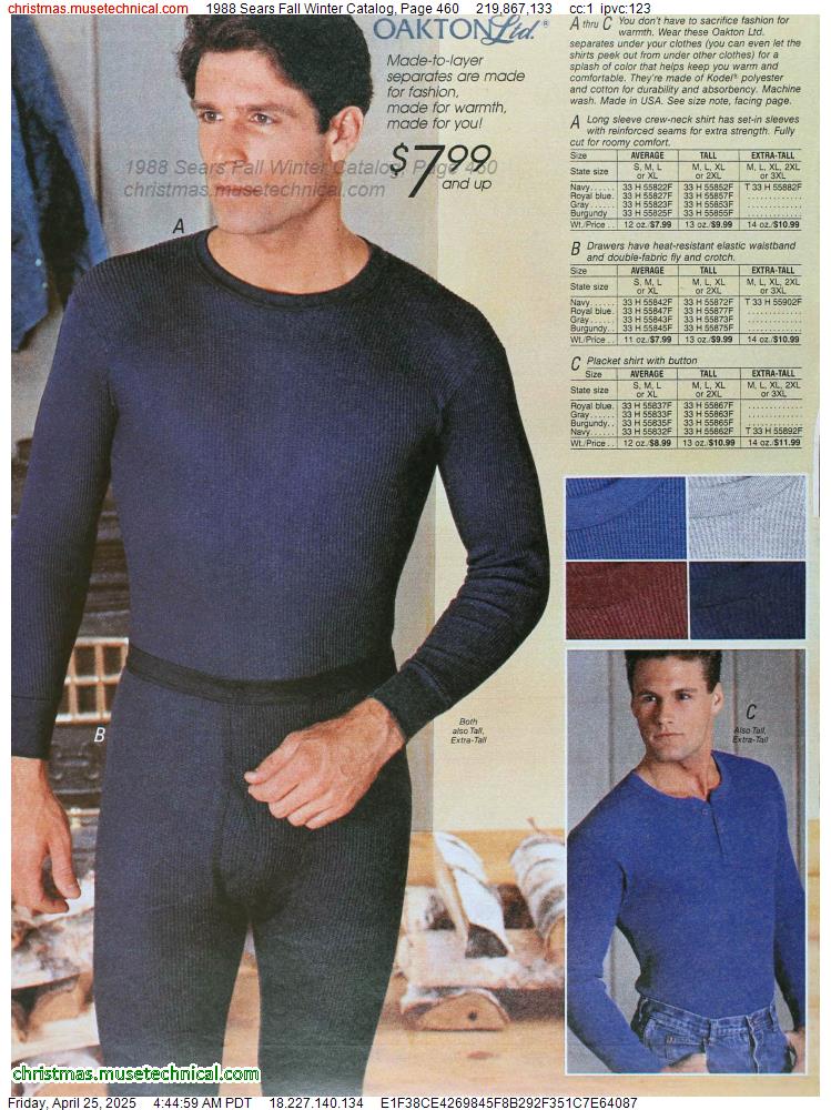 1988 Sears Fall Winter Catalog, Page 460