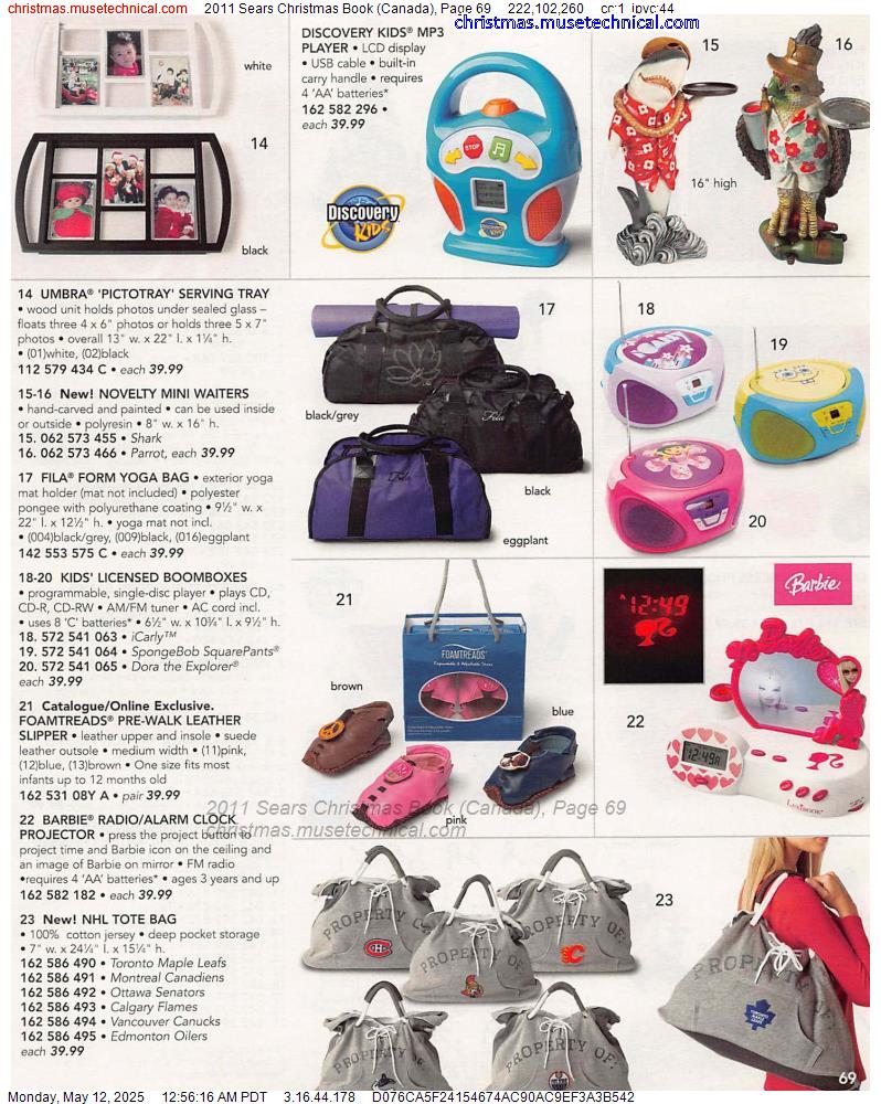 2011 Sears Christmas Book (Canada), Page 69