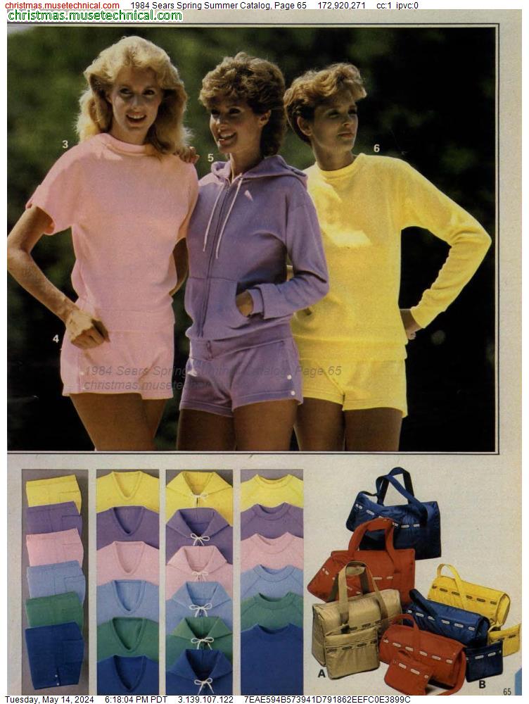 1984 Sears Spring Summer Catalog, Page 65