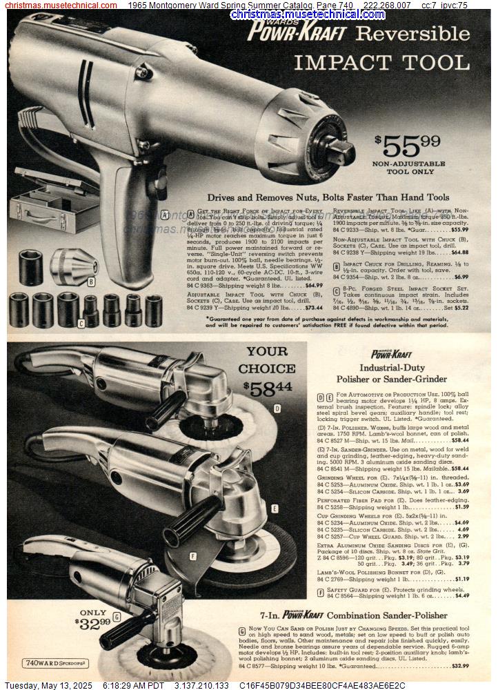 1965 Montgomery Ward Spring Summer Catalog, Page 740
