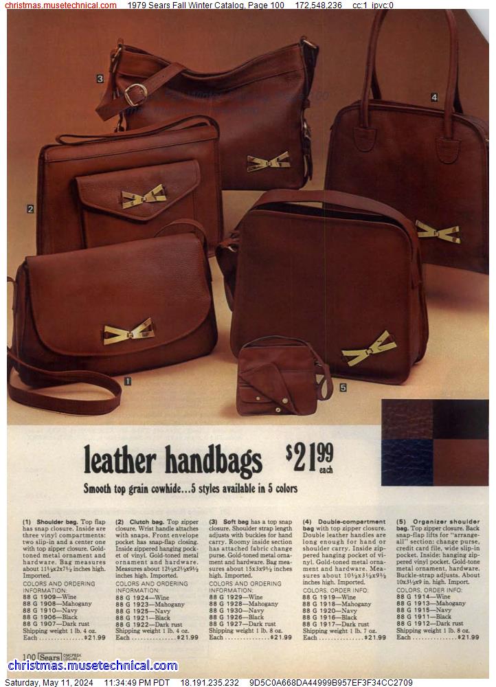 1979 Sears Fall Winter Catalog, Page 100