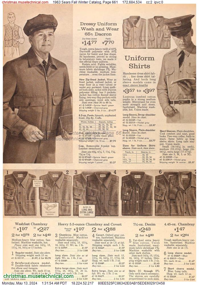 1963 Sears Fall Winter Catalog, Page 661