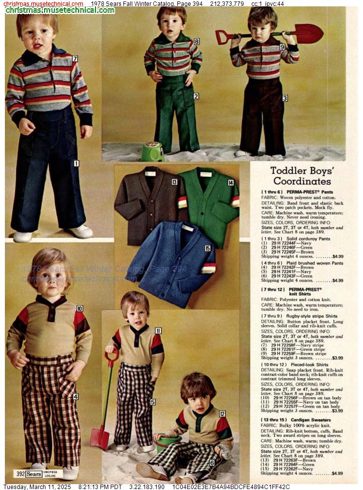 1978 Sears Fall Winter Catalog, Page 394