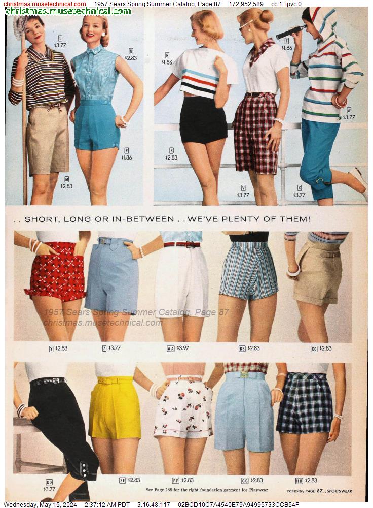 1957 Sears Spring Summer Catalog, Page 87