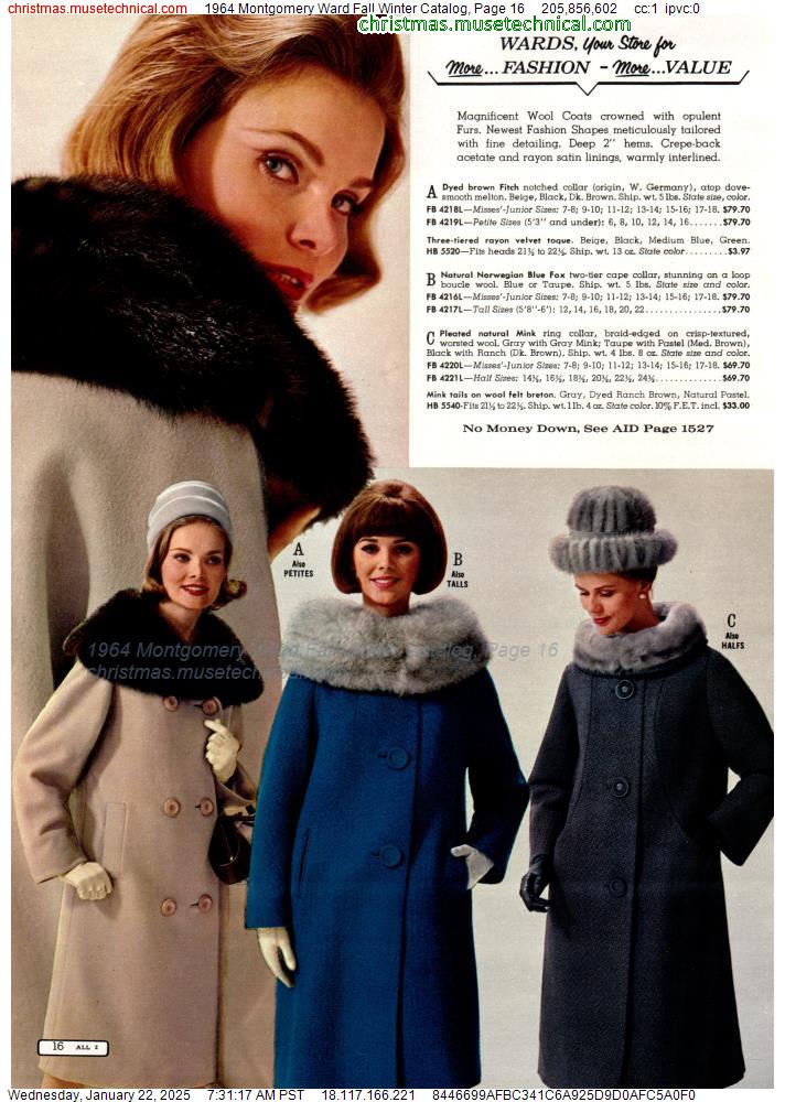 1964 Montgomery Ward Fall Winter Catalog, Page 16