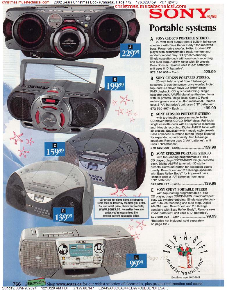 2002 Sears Christmas Book (Canada), Page 772