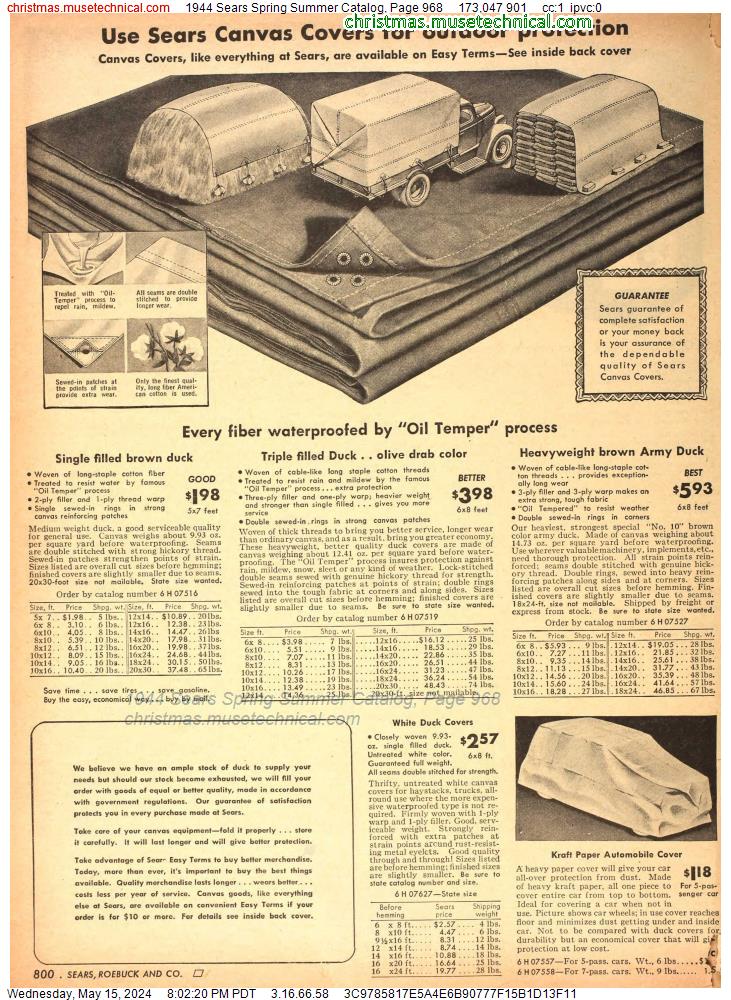 1944 Sears Spring Summer Catalog, Page 968